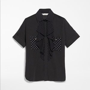 Max Mara Silk Ruffle Button up new season